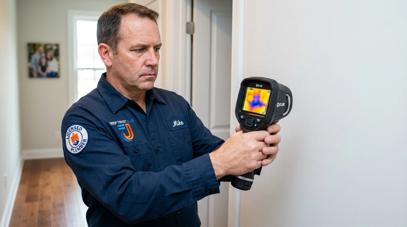 Thermal imaging leak detection by Johns Plumbing LLC in White Plains